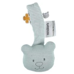 Peluche Jouets Magasin 35 Attache Sucette Coton Nouky Menthe Noukie's® Bio - Bébé Bio
