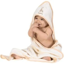 Cape De Bain Coton Bio Sophie La Girafe® So'Pure-Vulli® -Peluche Jouets Magasin cape de bain coton bio sophie la girafe so pure vulli 2