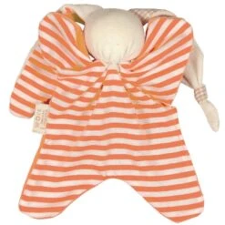Coffret 2 Doudous HochetCoton Bio Keptin-jr Toddel Orange Mandarine 21 Cm - Doudou Bio -Peluche Jouets Magasin coffret 2 doudous hochet coton bio keptin jr toddel orange mandarine doudou bio 2