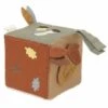 Cube D'activité En Tissus Doux Automne Fabelab® Coton Bio GOTS -Jouet Bio Scandinave -Peluche Jouets Magasin cube d activite en tissus doux automne fabelab coton bio gots jouet bio scandinave