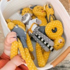 Doudou Attache Sucette Guépard Ocre Rita 23 Cm Apple Park™-Jouets Bio Apple Park™ -Peluche Jouets Magasin doudou attache sucette flamant rose franny 25 cm apple park jouets bio apple park 2