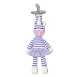 Doudou Attache Sucette Licorne Cupcake 25 Cm Apple Park™-Jouets Bio Apple Park™