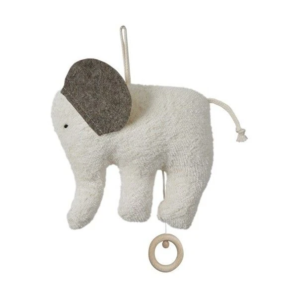 Doudou Boite à Musique éléphant Coton Organic Bio Elephant Blanc 16 Cm - Doudou Bio Naturel Efie 3 Doudou Boite à Musique éléphant Coton Organic Bio Elephant Blanc 16 Cm - Doudou Bio Naturel Efie