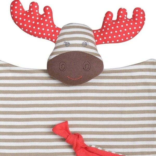 Doudou Carré Plat Hochet Apple Park™ Élan 'Fanny' Coton Bio 30cm - Organic Farm Buddies™ 4 Doudou Carré Plat Hochet Apple Park™ Élan 'Fanny' Coton Bio 30cm - Organic Farm Buddies™ – Image 2