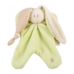 Doudou HochetCoton Bio Keptin-jrLittle Toddel Vert 16cm - Doudou Ecologique