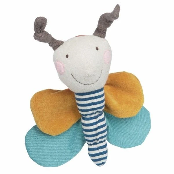 Doudou D'activité Papillon Coton Bio 24 Cm Green Sigikid® - Peluche Bio 3 Doudou D'activité Papillon Coton Bio 24 Cm Green Sigikid® - Peluche Bio