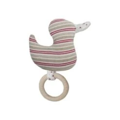 Doudou Hochet Efie® Canard 12 Cm Coton Bio Organic - Doudou Bio Naturel Efie