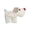 Doudou Hochet Efie Chien Coloré 20 Cm Coton Bio Organique - Doudou Bio Naturel Efie