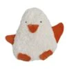 Doudou Hochet Pingouin Coton Bio Blanc & Orange Efie® - Jouets Coton Bio -Peluche Jouets Magasin doudou hochet efie pingouin coton bio blanc orange jouets coton bio