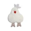 Doudou Hochet Efie Poulette Rouge & Blanche 21 Cm Coton Bio Organic Efie®- Doudou Bio Naturel -Peluche Jouets Magasin doudou hochet efie poulette rouge blanche coton bio organic doudou bio naturel