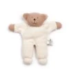 Doudou Hochet Nanchen® Natur Ours Brummel Coton Bio Eponge (Kba) Brun Ecru 18cm- Doudou Bio -Peluche Jouets Magasin doudou hochet nanchen natur ours brummel coton bio eponge