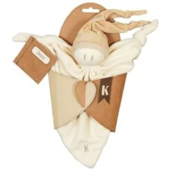 Doudou Keptin-jr Coton Bio Brun Naturel Zmooz Large 24cm - Doudou Bio -Peluche Jouets Magasin doudou keptin jr coton bio brun naturel zmooz large doudou bio 2
