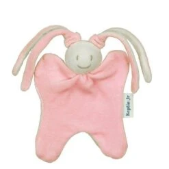 Doudou Keptin-jr Hochet Petit Girly Rose 16 Cm - Doudou Coton Bio