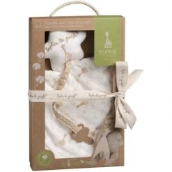 Doudou Lange Bio Etoile Avec Attache Sucette Sophie La Girafe® So'Pure- JouetVulli® -Peluche Jouets Magasin doudou lange bio etoile avec attache sucette sophie la girafe so pure jouet vulli 2