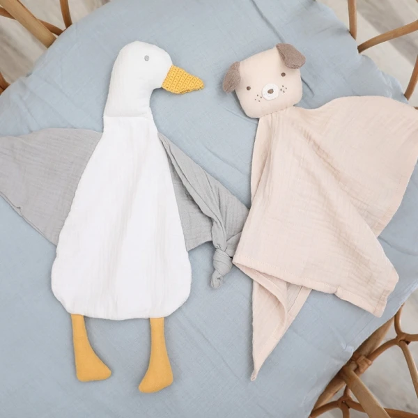 Doudou Lange De Mousseline Chiot Peanut Albetta® 35cm Coton Bio - Lange Doudou 5 Doudou Lange De Mousseline Chiot Peanut Albetta® 35cm Coton Bio - Lange Doudou – Image 3