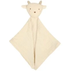 Doudou Plat Carré Lange Mousseline De Coton Bio Chèvre Albetta® 35cm - Doudou Lange