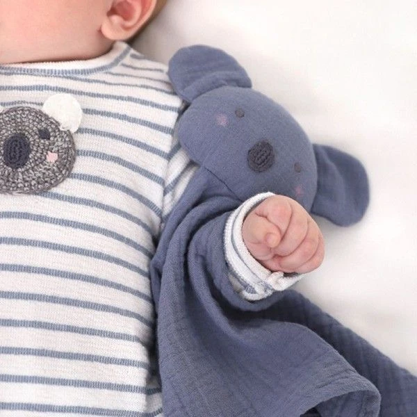 Doudou Lange Mousseline De Coton Bio Koala Albetta® 35cm- Lange 4 Doudou Lange Mousseline De Coton Bio Koala Albetta® 35cm- Lange – Image 2