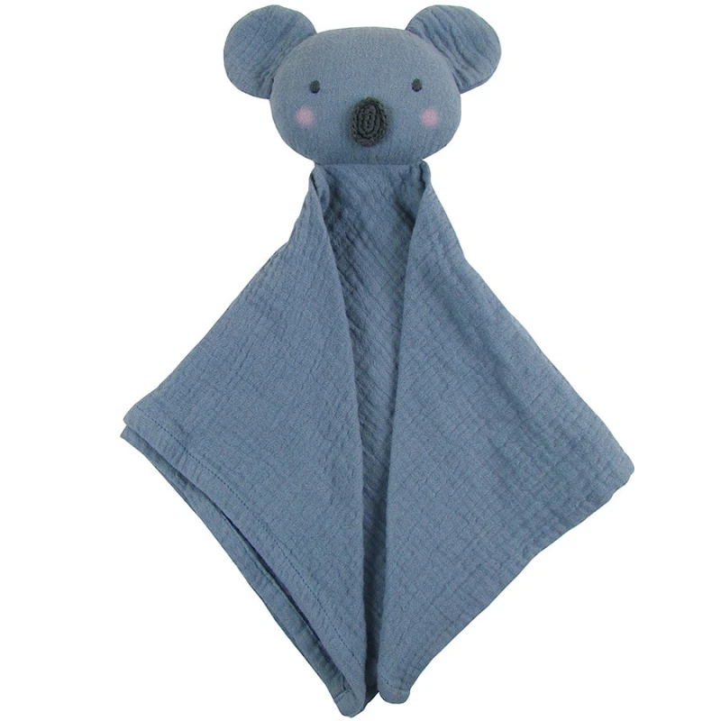 Doudou Lange Mousseline De Coton Bio Koala Albetta® 35cm- Lange 3 Doudou Lange Mousseline De Coton Bio Koala Albetta® 35cm- Lange