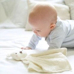 Doudou Lange Mousseline De Coton Bio Ours Albetta® 35cm - Doudou Lange -Peluche Jouets Magasin doudou lange mousseline de coton bio ours albetta doudou lange 2