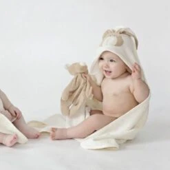 Doudou Lapin Bio Attache Tétine Wooly Organic® Coton Bio Beige 26cm - Doudou Bio GOTS -Peluche Jouets Magasin doudou lapin bio attache tetine wooly organic coton bio beige 26cm doudou bio gots 2