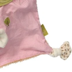 Doudou Lapin Plat Carré à NœudsSigikid®Vichy Rose 27cm Série Green - Doudou Bio -Peluche Jouets Magasin doudou lapin plat carre a noeuds sigikid vichy rose 27cm serie green doudou bio 2