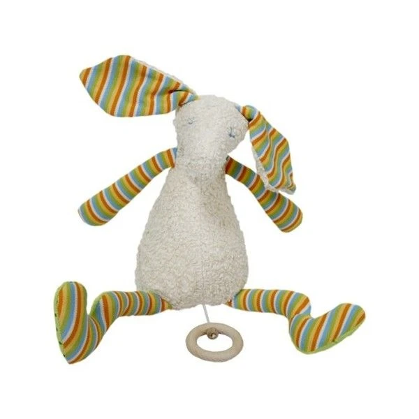 DoudouMusical Coton Organic Bio Lapin Coloré 38 Cm - Doudou Bio Naturel Efie 3 DoudouMusical Coton Organic Bio Lapin Coloré 38 Cm - Doudou Bio Naturel Efie