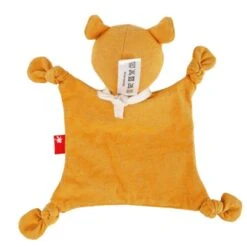 Doudou Naissance Petit Ours Plat à Nœuds Jersey De Coton Bio Jaune Ocre Sigikid® 19 Cm - Doudou Bébé -Peluche Jouets Magasin doudou naissance petit ours plat a noeuds jersey de coton bio jaune ocre sigikid 19 cm doudou bebe 1