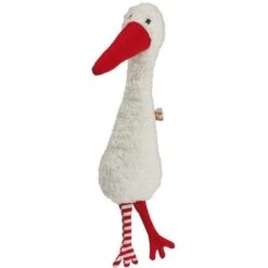 Doudou Peluche Bio GOTS Grande Cigogne Michel Nature 29cm Lana Naturalwear® - Doudou Pour Bébé