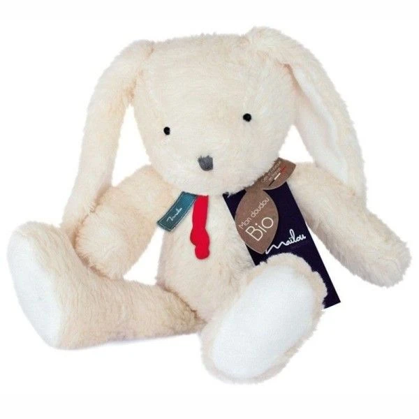 Doudou Peluche Bio Lapin 30cm Maïlou Tradition® Coton Bio - Doudou Bio Fait En France 3 Doudou Peluche Bio Lapin 30cm Maïlou Tradition® Coton Bio - Doudou Bio Fait En France