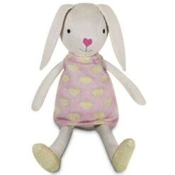 Doudou Peluche Bio Lapine Luella 42cm Apple Park™ -Jouets Bio Apple Park™