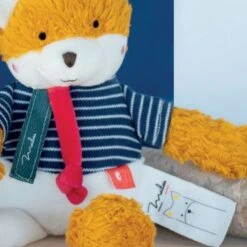 Doudou Peluche Bio Renard 25cm Maïlou Tradition® Coton Bio - Doudou Bio Fait En France -Peluche Jouets Magasin doudou peluche bio renard 25cm mailou tradition coton bio doudou bio fait en france 2