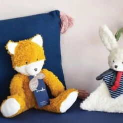 Doudou Peluche Bio Renard 30cm Maïlou Tradition® Coton Bio - Doudou Bio Made In France -Peluche Jouets Magasin doudou peluche bio renard 30cm mailou tradition coton bio doudou bio made in france 2