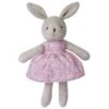Doudou Peluche Coton Bio Lapine Grise 26cm Robe Rose Fleurie Apple Park™-Jouets Bio Apple Park™ -Peluche Jouets Magasin doudou peluche coton bio lapine grise robe rose fleurie apple park jouets bio apple park