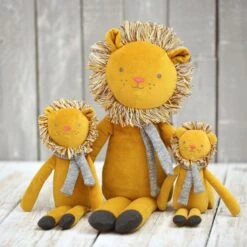 Doudou Peluche Coton Bio Lion 28cm Albetta® - Doudou Lion -Peluche Jouets Magasin doudou peluche coton bio lion 28cm albetta doudou rondelets 1