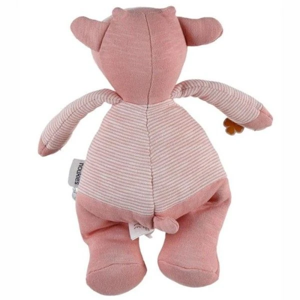 Doudou Peluche Coton Bio Lola Rose 32cm Noukie's® - Bébé Bio 4 Doudou Peluche Coton Bio Lola Rose 32cm Noukie's® - Bébé Bio – Image 2