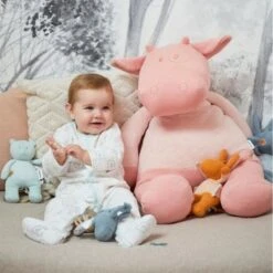 Doudou Peluche Musicale Coton Bio Nouky Menthe Noukie's® - Bébé Bio -Peluche Jouets Magasin doudou peluche musicale coton bio nouky menthe noukie s bebe bio 3