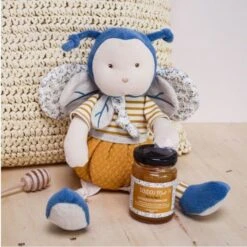 Doudou Peluche Pollen L'abeille 30cm Coton Bio Doudou Et Compagnie® - Doudou Bio Français -Peluche Jouets Magasin doudou peluche pollen l abeille 30cm coton bio doudou et compagnie doudou bio francais 2