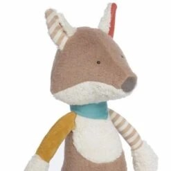 Doudou Peluche Renard Rayés 40cm Green Sigikid® - Peluche Bio -Peluche Jouets Magasin doudou peluche renard rayes 40cm green sigikid peluche bio 1