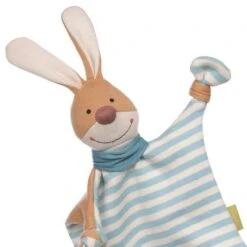 Doudou Plat à Nœuds Sigikid® Lapin Pantin Jersey Marinière Green 28 Cm - Peluche Lapin -Peluche Jouets Magasin doudou plat a noeuds sigikid lapin pantin tricote green 28 cm peluche lapin 2