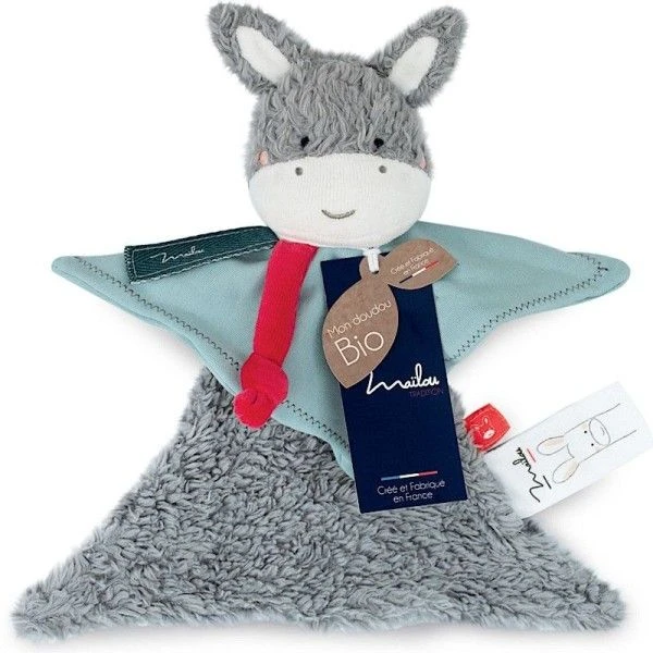 Doudou Plat Ane 22 Cm Maïlou Tradition® Coton Bio - Doudou Bio Fait En France 4 Doudou Plat Ane 22 Cm Maïlou Tradition® Coton Bio - Doudou Bio Fait En France – Image 2