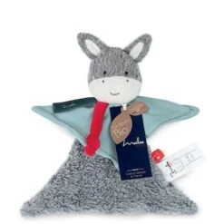 Doudou Plat Ane 22 Cm Maïlou Tradition® Coton Bio - Doudou Bio Fait En France