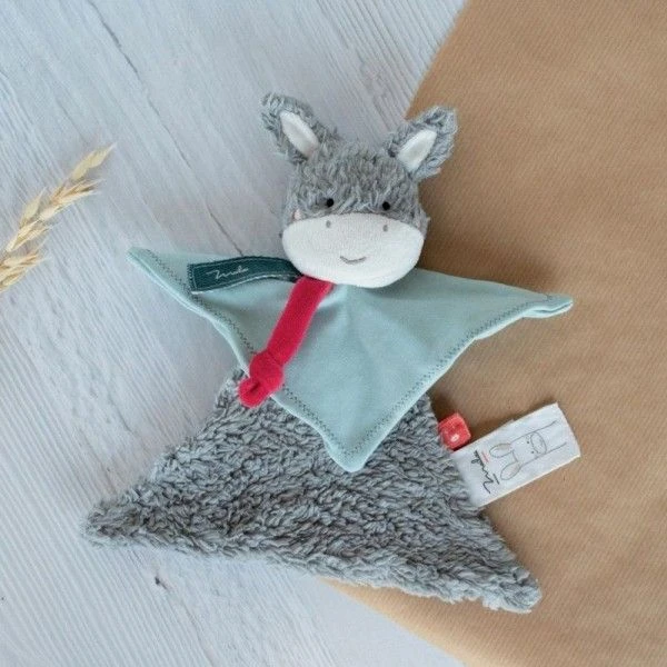 Doudou Plat Ane 22 Cm Maïlou Tradition® Coton Bio - Doudou Bio Fait En France 7 Doudou Plat Ane 22 Cm Maïlou Tradition® Coton Bio - Doudou Bio Fait En France – Image 5