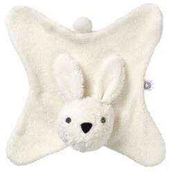 Doudou Plat Anika Lapin Écru Coton Bio Franck & Fischer® - Doudou Plat Coton Bio