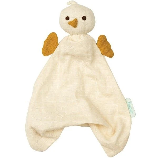 Doudou Plat Bébé Hoppa® Poussin Pico Mousseline Écru 24cm Coton Bio GOTS - Doudou Bébé 3 Doudou Plat Bébé Hoppa® Poussin Pico Mousseline Écru 24cm Coton Bio GOTS - Doudou Bébé