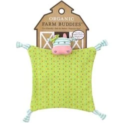 Doudou Plat Bio Apple Park™ Vache Bella 30cm - Organic Farm Buddies™ -Peluche Jouets Magasin doudou plat bio apple park vache bella 2