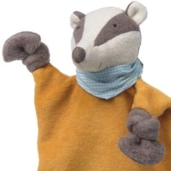 Doudou Plat Bio Sigikid® Kasimir Le Blaireau Écolo Green 22 Cm - Doudou Bio -Peluche Jouets Magasin doudou plat bio sigikid kasimir le blaireau ecolo green 22 cm doudou bio 1