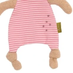 Doudou Plat Bio Sigikid® Lapin Beige Marinière Rose Écolo Green 27 Cm - Doudou Bio -Peluche Jouets Magasin doudou plat bio sigikid lapin beige mariniere rose ecolo green 27 cm doudou bio 2