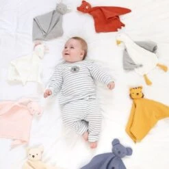 Doudou Plat Carré Lange Mousseline De Coton Bio Lion Albetta® 35cm - Lange Doudou -Peluche Jouets Magasin doudou plat carre lange mousseline de coton bio lion albetta lange doudou 4