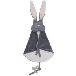 Doudou Plat Lapin Gris Wooly Organic® Coton Bio 35 Cm - Doudou Bio GOTS -Peluche Jouets Magasin doudou plat lapin gris wooly organic coton bio 35 cm doudou bio gots 1