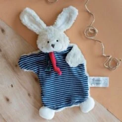 Doudou Plat Marionnette Lapin 25 Cm Maïlou Tradition® Coton Bio - Doudou Bio Français -Peluche Jouets Magasin doudou plat marionnette lapin 25 cm mailou tradition coton bio doudou bio francais 2